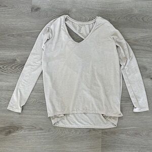 Open back long sleeve